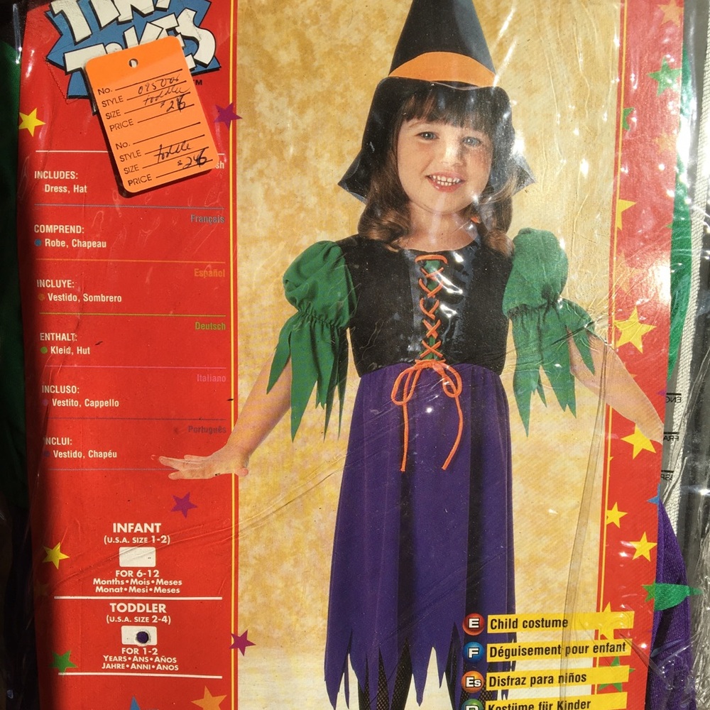 NWT Halloween: Storybook Witch Costume Toddler 2-4